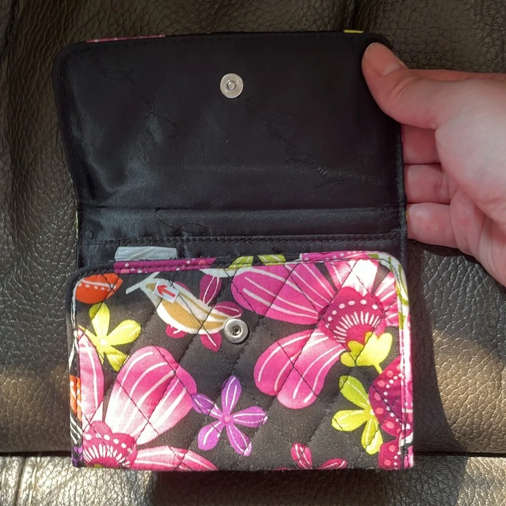 Vera Bradley euro wallet in pirouette pink